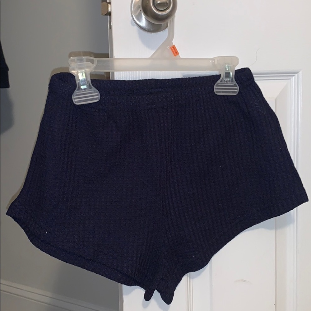 waffle knit shein lounge set